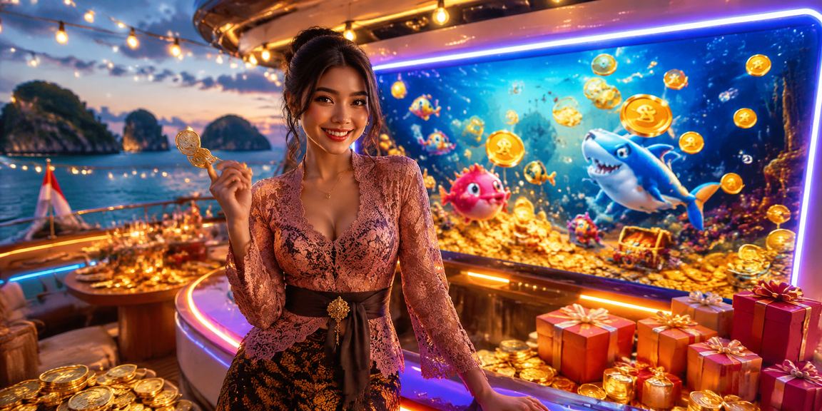 Permainan arcade memancing warna-warni untuk pengguna VIP malam hari